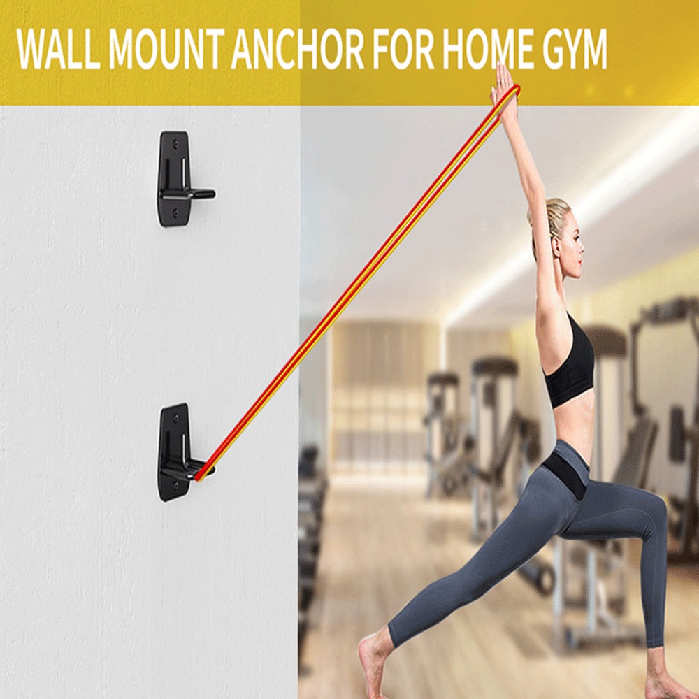 Home Gym Yoga - 3 Adet Siyah Egzersiz Bandı Duvar