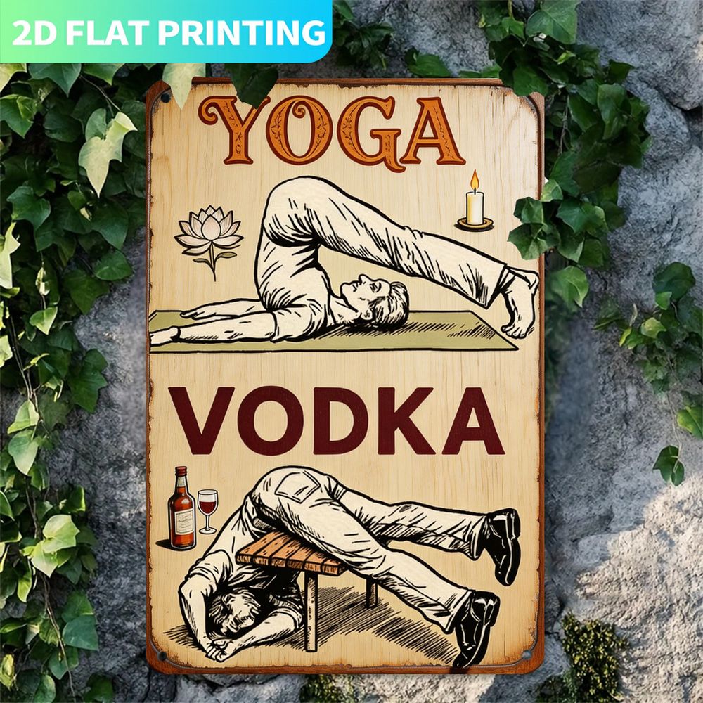 Vintage Metal Tabela, Tek Pane - Home Gym Yoga incelemesi ve fiyatı