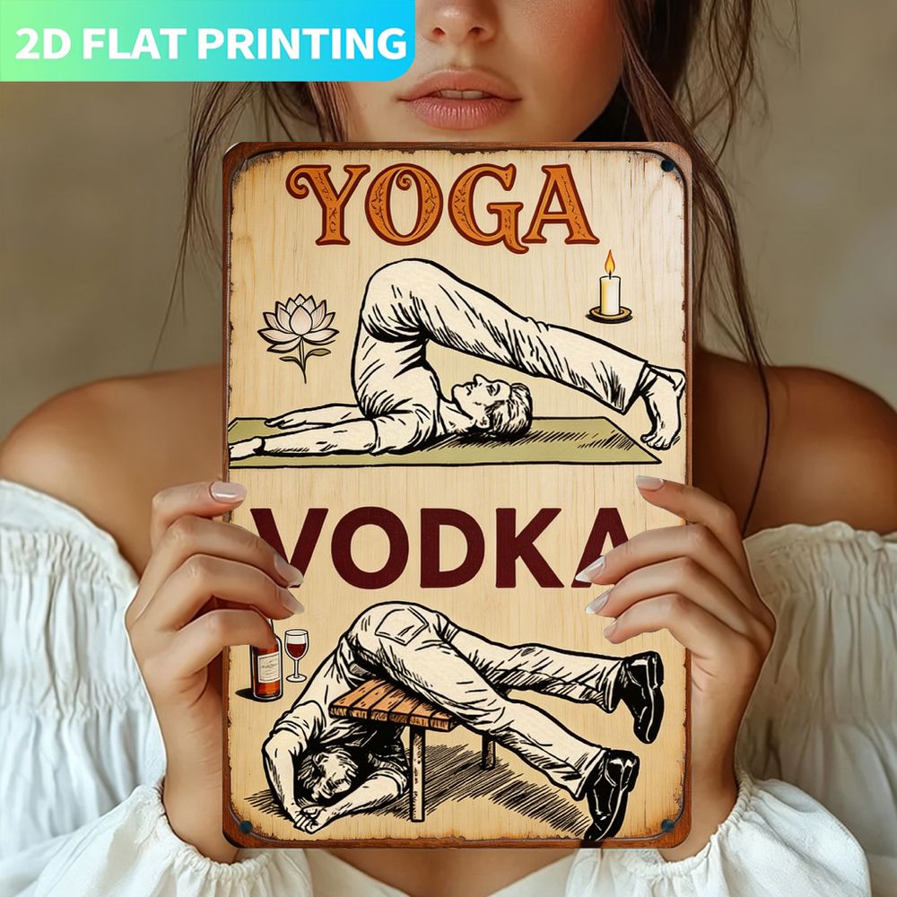 Vintage Metal Tabela, Tek Pane - Home Gym Yoga incelemesi ve fiyatı