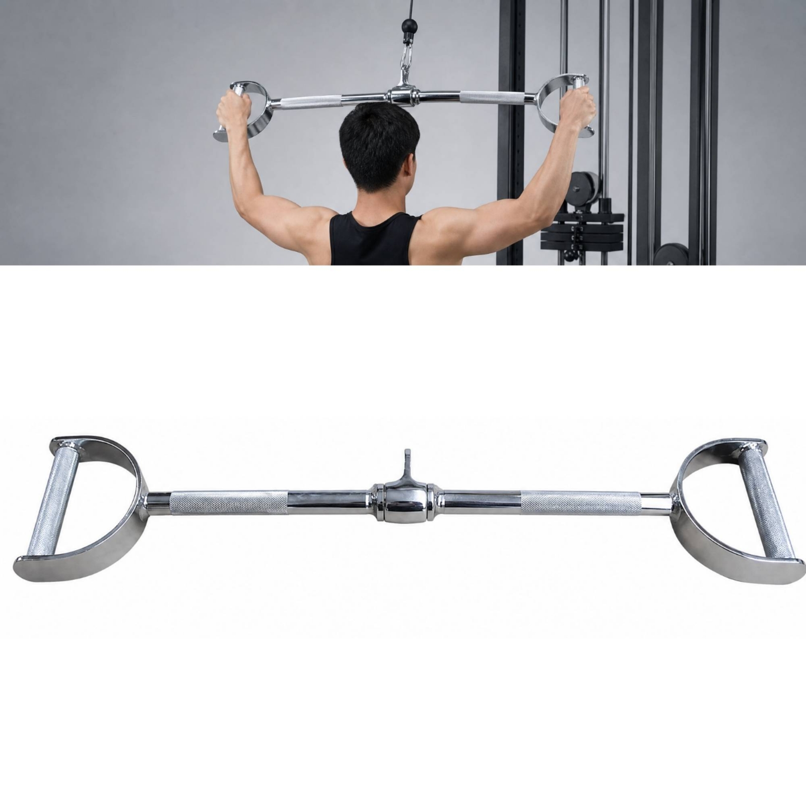 D Şeklinde, Geniş Tutma Yüzeyl - Lat Pulldown Cable incelemesi ve fiyatı