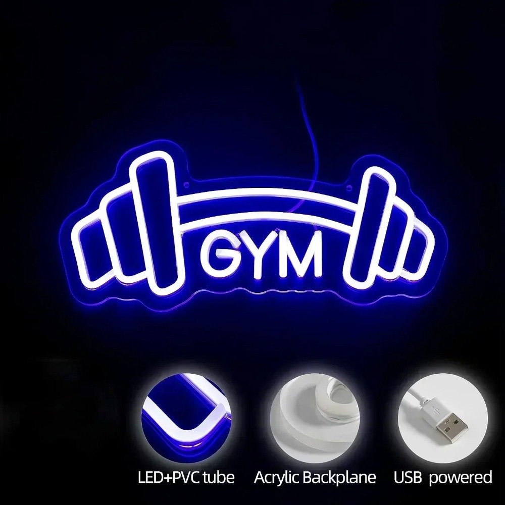 Halter Spor Salonu Neon Burcu  - Home Gym Neon Sign incelemesi ve fiyatı