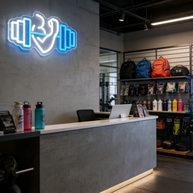 Biceps Dambıl Neon Tabela LED  - Home Gym Neon Sign incelemesi ve fiyatı
